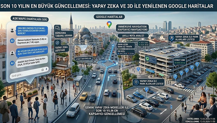 Gemini ile otopark yeri aramaya son!