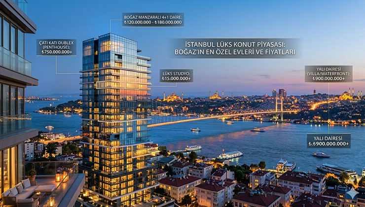 İstanbul’da rezidansların metrekaresi 320 bin TL’yi gördü
