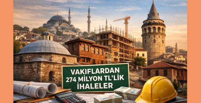 İstanbul Vakıflar’dan 3 ayrı restorasyon ve yapım ihalesi!