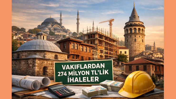 İstanbul Vakıflar’dan 3 ayrı restorasyon ve yapım ihalesi!