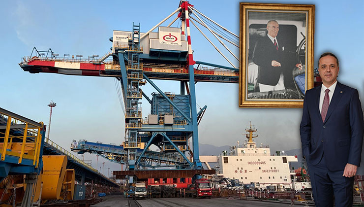 OYAK Denizcilik’in yapay zekalı vinçleri İsdemir Limanı’nda