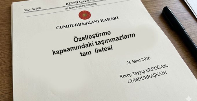 Ankara başta olmak üzere 54 taşınmaz özelleştirme kapsamına alındı