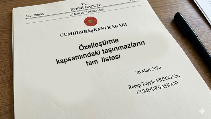 Ankara başta olmak üzere 54 taşınmaz özelleştirme kapsamına alındı