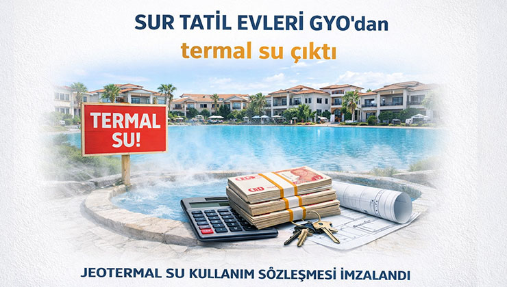 Sur Yapı Tatil Evleri Antalya’dan termal su çıktı