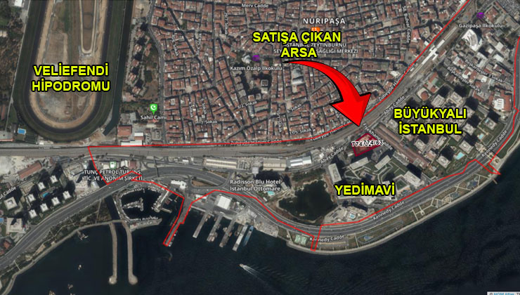 Yedi Mavi ile Büyükyalı İstanbul arasındaki arsa ihalede!