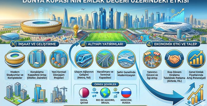 Dünya Kupası’nın yapılacağı şehirlerde konut fiyatları yüzde 112’ye kadar yükseldi