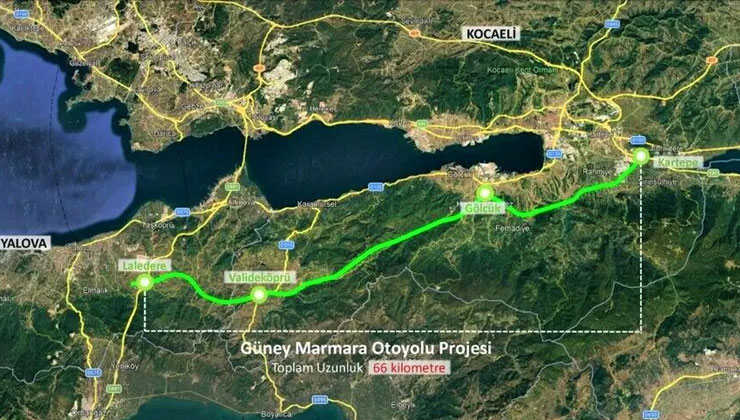 Güney Marmara Otoyolu’nun 78 kilometrelik projesi askıya çıktı