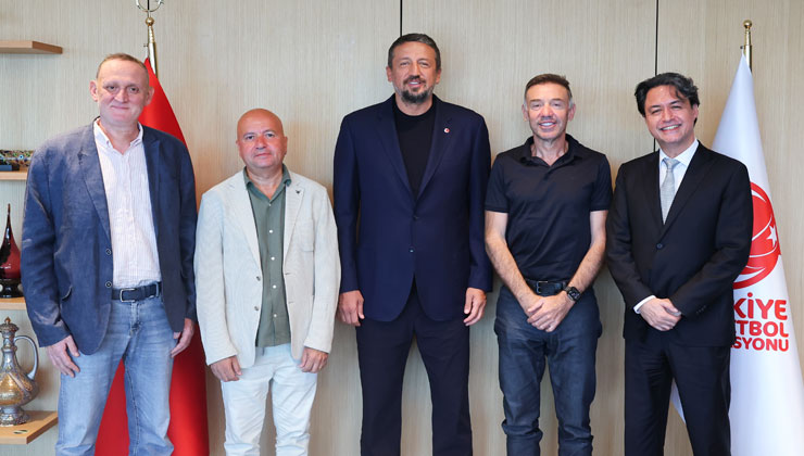 Koray GYO’dan TBF Başkanı Hidayet Türkoğlu’na ziyaret