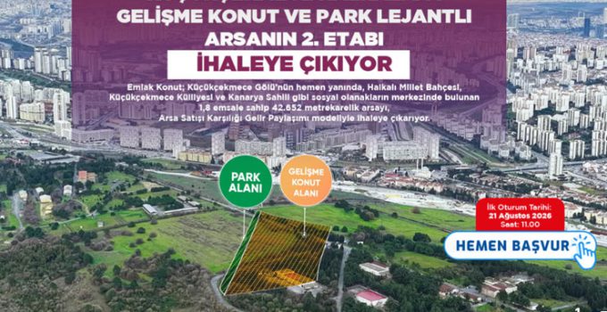 Halkalı’da 68 bin metrekarelik dev konut alanı ihalede