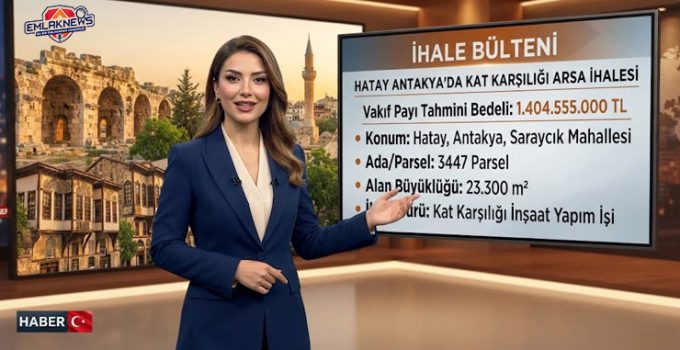 Hatay Vakıflar’dan 1,4 milyar liralık ihale!