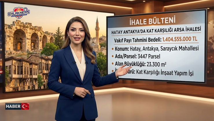Hatay Vakıflar’dan 1,4 milyar liralık ihale!