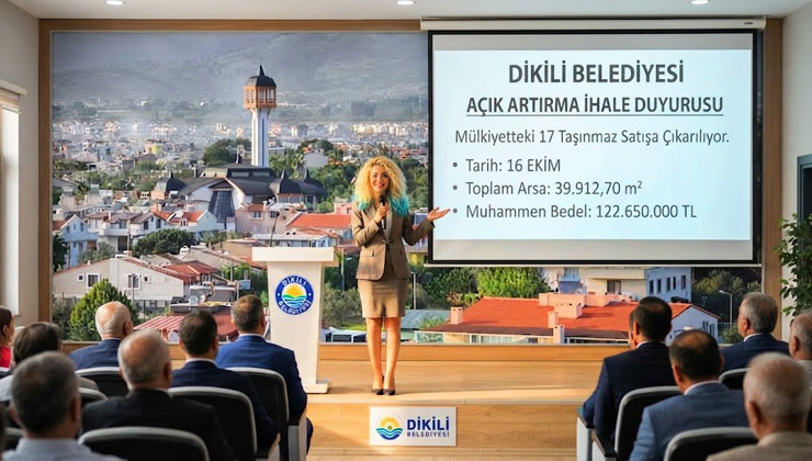 Dikili Belediyesi 39 bin 912 metrekare araziyi 122,6 milyon TL’ye satacak!