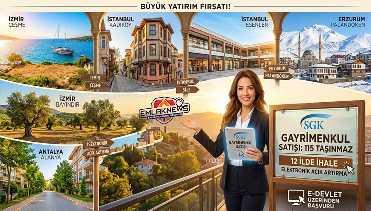 SGK’dan dev gayrimenkul satışı: 115 taşınmaz ihaleye çıkıyor