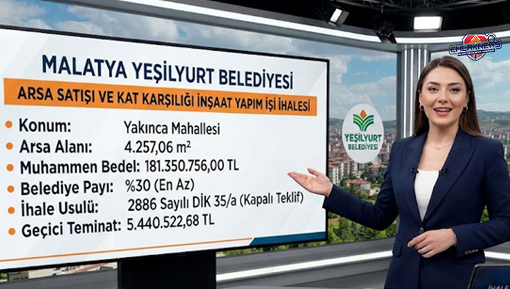 Yeşilyurt Belediyesi 181,3 milyon TL’lik kat karşılığı ihalesi yapacak