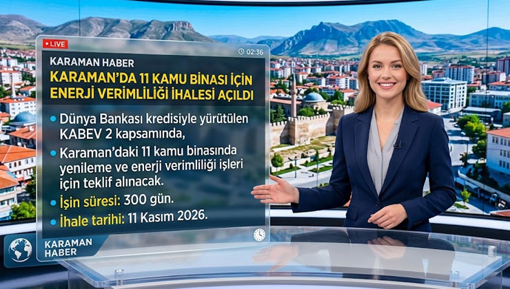 Karaman’da 11 kamu binası için enerji verimliliği ihalesi açıldı
