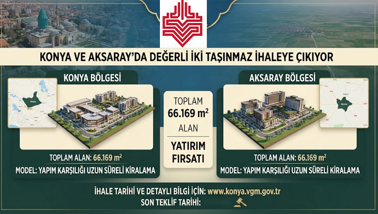 Vakıflar 66 bin metrekarelik taşınmazı ihaleye çıkarıyor